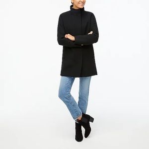 J Crew City Coat. Size 4 petite. Black